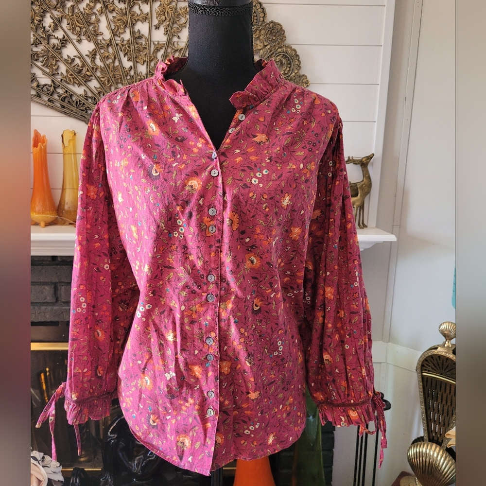 COPY - Sundance Long Sleeve Floral Top
